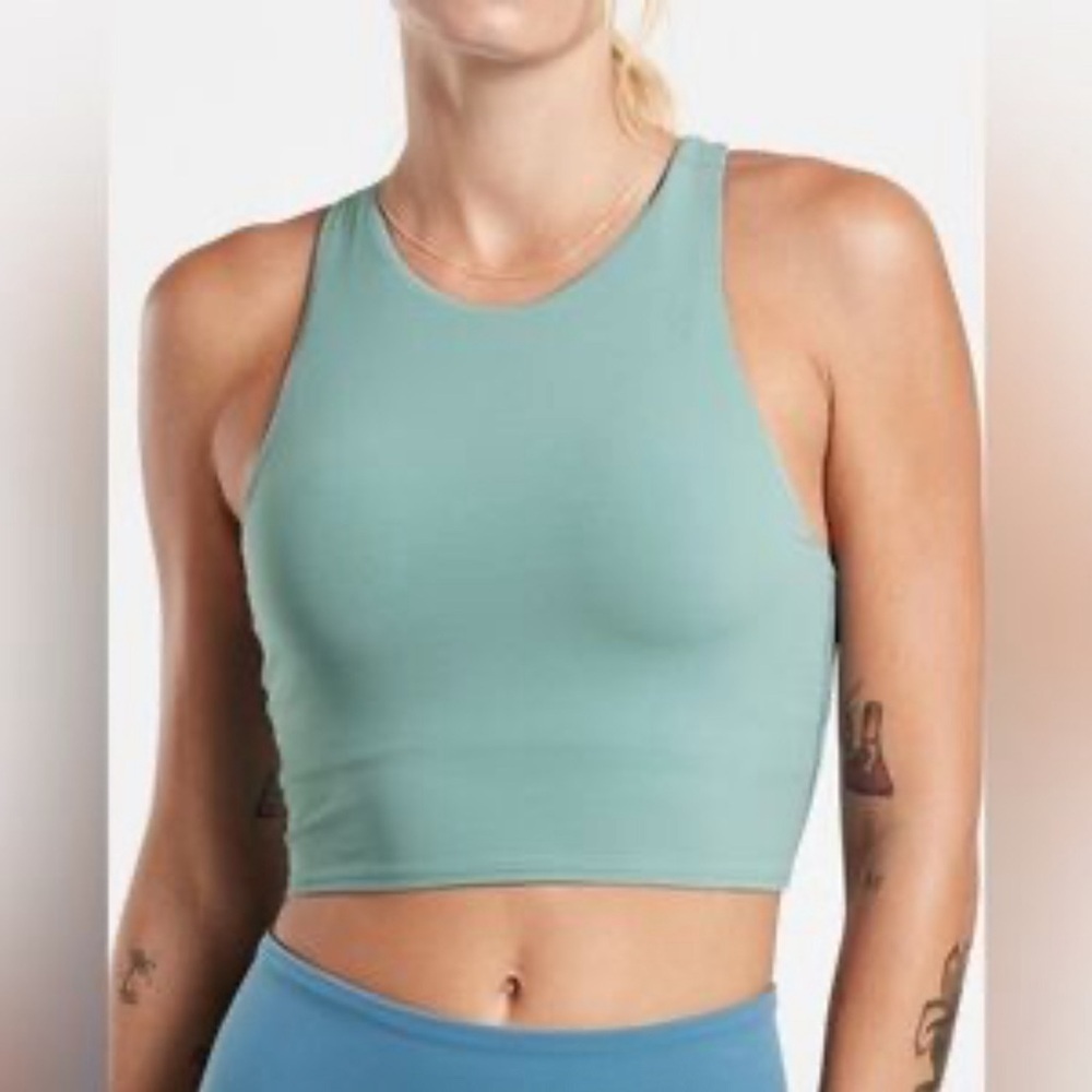 Athleta Conscious Crop Tea Dye sports bra